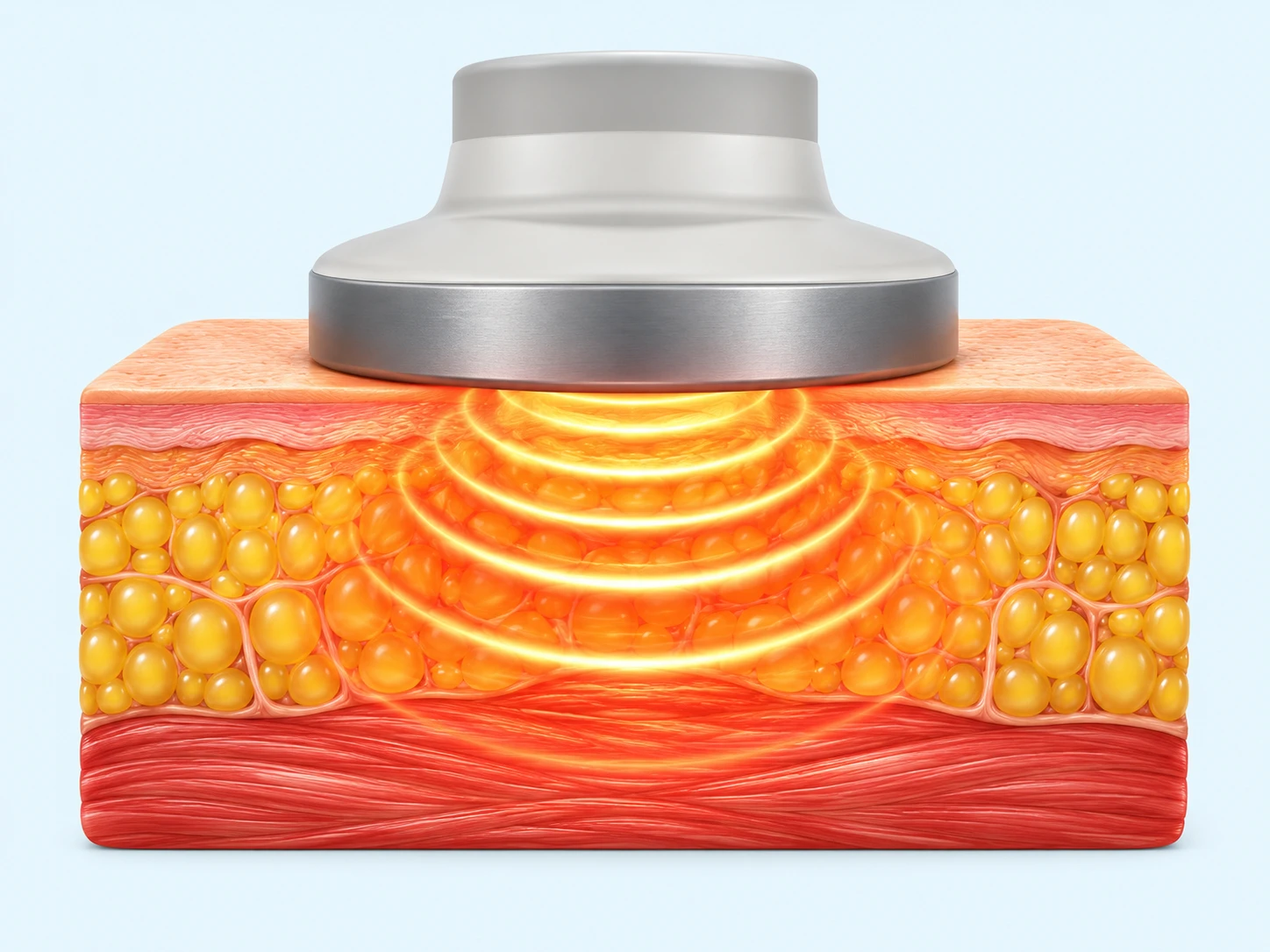 Concept illustration of radiofrequency heating